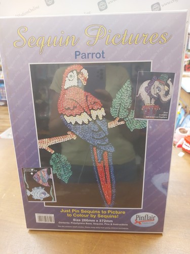 Pinflair sequin picture parrot - pinflair,