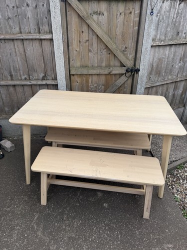 Ikea dining table and - and, benches