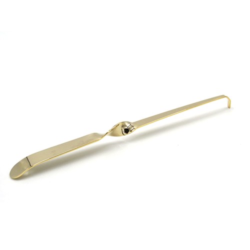 Gold curved candle - curved,