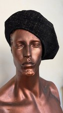 Custom-made medieval-style hat In Black Cotton-cosplay/LARP/reenactment 