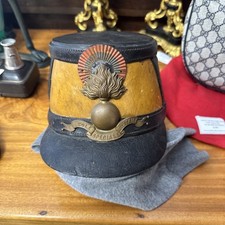 RARE ORIGINAL FRENCH SHAKO 19 CENTURY SPECIAL MILITARY SCHOOL TWO COCARDE HAT