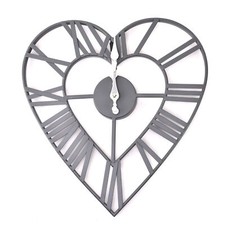 Grey Heart Shaped Metal Cut