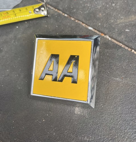 Classic car square badge - car,