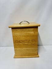Wooden Bread Bin Kitchen Bread