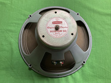 12” Inch GOODMANS Audiom 50 10w Watt 15 Ohm Speaker Tube Amp 1960s England Made