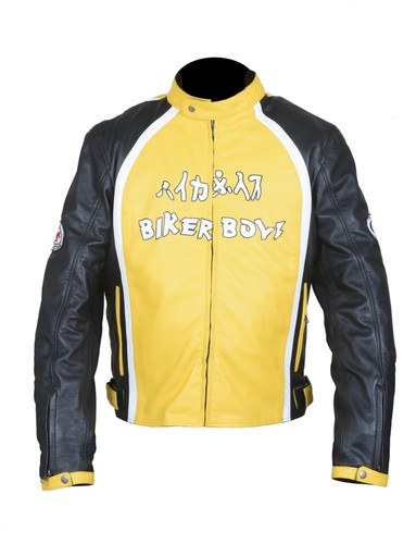 Men biker boyz yellow black - boyz,