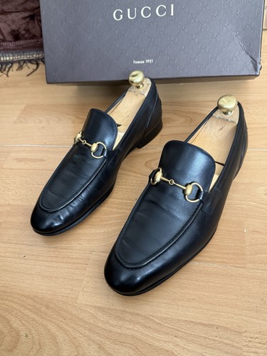 Gucci jordaan black leather - gucci,