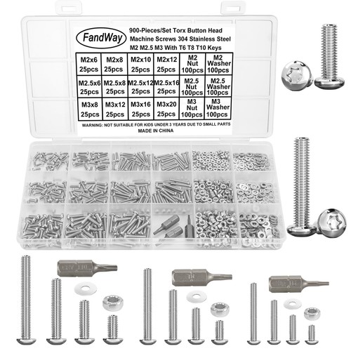 Fandway 900pcs bolts and - 900pcs,