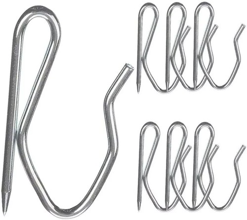 Metal pin curtain hooks 32mm - curtain,