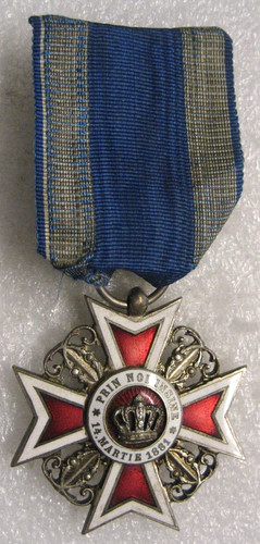 Romania crown medal - romania,