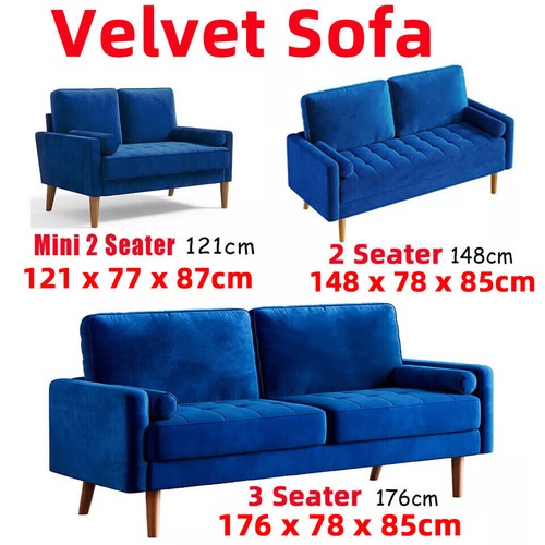 Seater teddy velvet sofa - teddy,
