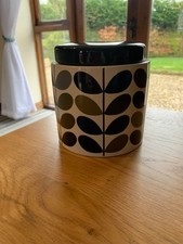 Orla Kiely Ceramic “Khaki Green Stem” Storage Jar. **CHCEK OUT MY OTHERS**
