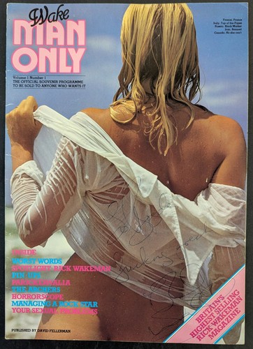 Rick wakeman signed 1981 - wakeman,