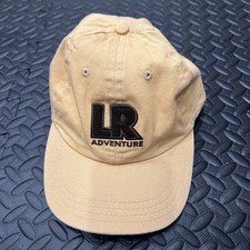 Vintage RARE Land Rover Gear LR Adventure Yellow Strapback Made In USA Hat Cap