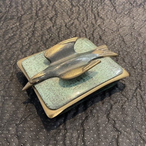 Vintage judaica brass bird - vintage,