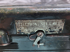 WW2 Era British Military Field Telephone (Phone) Set L Mk I/I With Handset