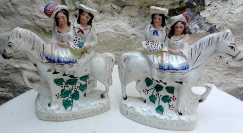 Antique staffordshire flat - antique,
