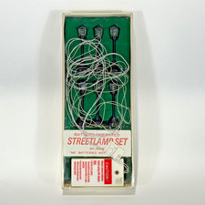 Department 56 Street Lamps 3636-6 in Box 60" AA Battery AC/DC Vintage