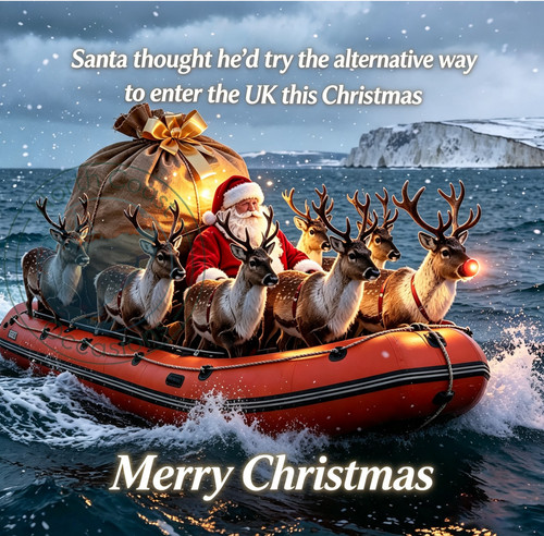 Funny christmas card - funny,