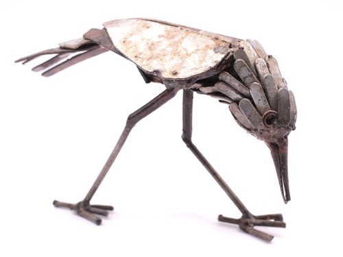 Metal recycled bird - metal,