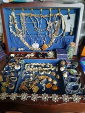 Vintage And Modern Costume Jewellery Joblot Box Not Included Re Wear Or Up Cycle