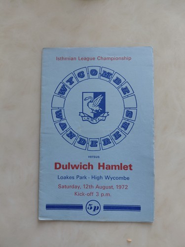 Wycombe wanderers dulwich - wycombe, v