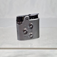 Vintage Ronson Lighter Varaflame Milady Chromium Diamond Cut Pocket Lighter