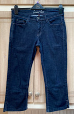 OASIS SCARLET CROP dark blue denim jeans trousers size 10.