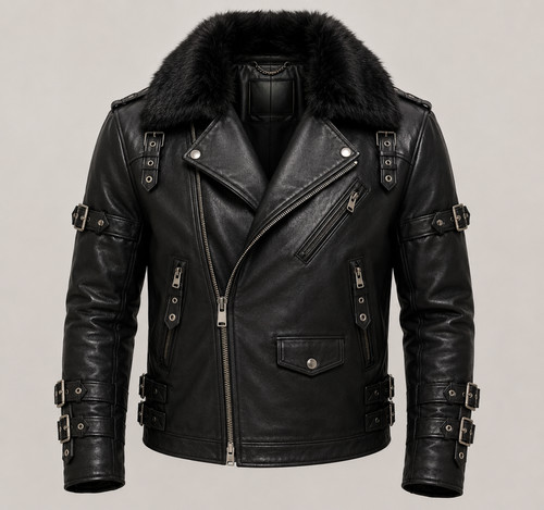 Men genuine sheepskin - genuine,