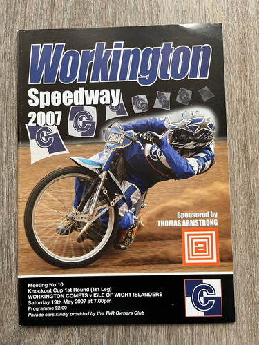 Workington speedway programme - workington,
