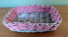 Vintage Wicker Small Tray
