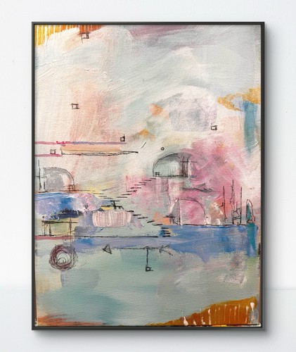 Original art 12x16 colorful - original,