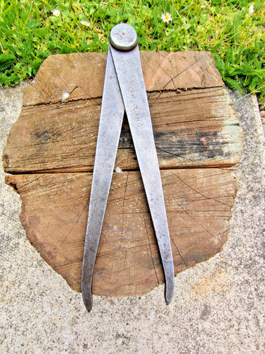 Vintage engineers dividers - engineers, 9"
