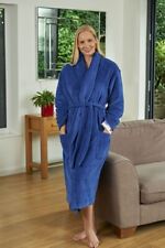 Champion Ladies AVA Warm Fleece Nightwear Dressing Gown Robe Blue