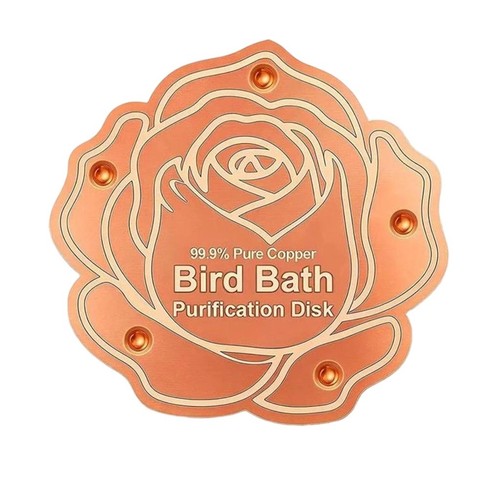 Pure copper bird bath - bird, water