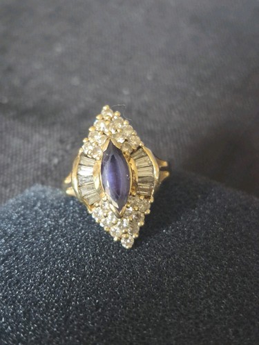 14ct gold tanzanite - gold, and