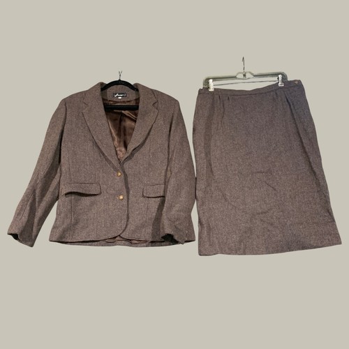 Juno skirt suit women brown - suit,