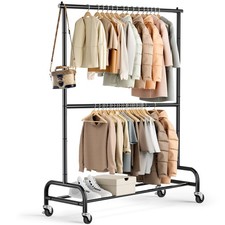 MISSLO Double Clothes Rail on