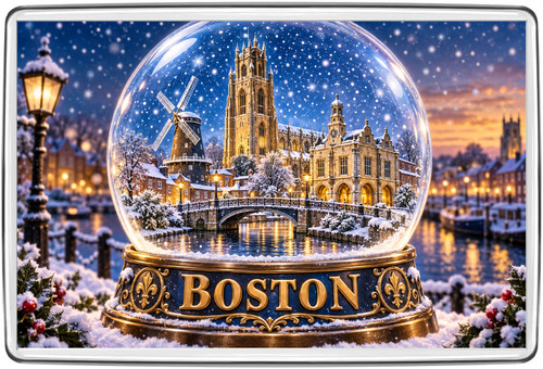Boston lincolnshire snow globe - snow,