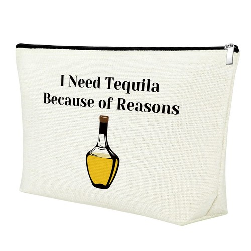 Tequila makeup bag drinking - tequila,