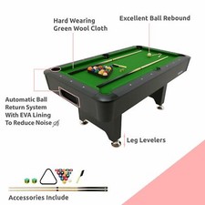 Viavito PT200 6ft Automatic Ball Return System Pool Table with Accessories
