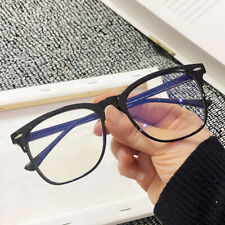  Clear Lens Glasses Nerd Geek Fake Eye Wear Men Women Fashion Square Frame Black