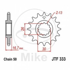 14 TOOTH SPROCKET STEP 530 726.01.84 FOR HONDA 900 CBR RR FIREBLADE 2000-2003