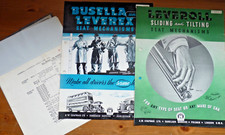 1946 Brochures: Bus & Lorry Drivers' Seats - CHAPMAN Leveroll, Busella & Leverex
