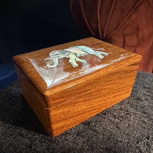 Vintage mop elephant inlaid - vintage,