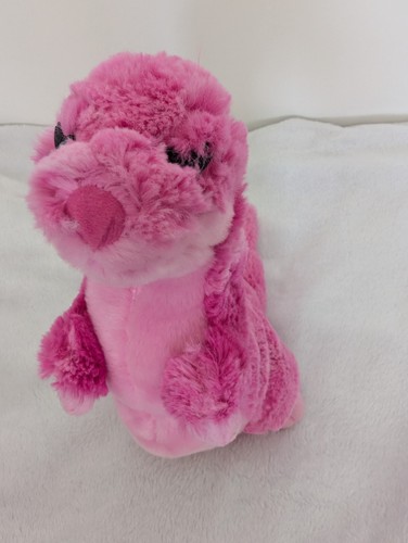 Pink otter soft toy - soft,