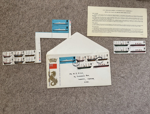 First day cover british - cover, ships