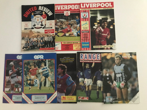 Football programmes 1988 92 - programmes, 1988-92