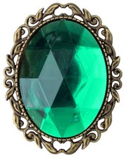 Brooch with Faceted Stone