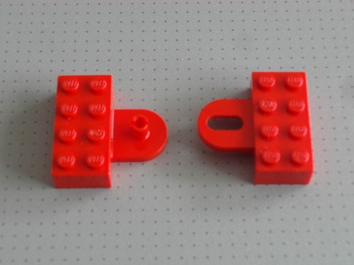 Lego train red coupling - -,